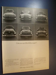 1970 Volkswagen KARMANN GHIA mid-size-mag car ad-"Can you spot the VW ?" - Picture 1 of 1
