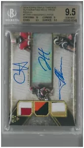 2014 Topps Triple Threads MASON HILL HYDE Auto Relic Trios 1/1 ~BGS 9.5 Gem Mint - Picture 1 of 2