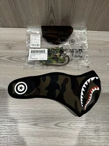 BAPE 1st CAMO SHARK MASK A Bathing Ape Nwt Neoprene One Size Green First Snow - Picture 1 of 6