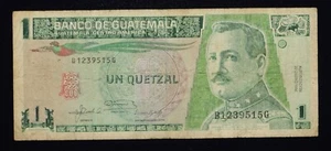 Catálogo Billetes Guatemala 1 Quetzal 1992 # P73c P73 Circulado Justo - Imagen 1 de 5