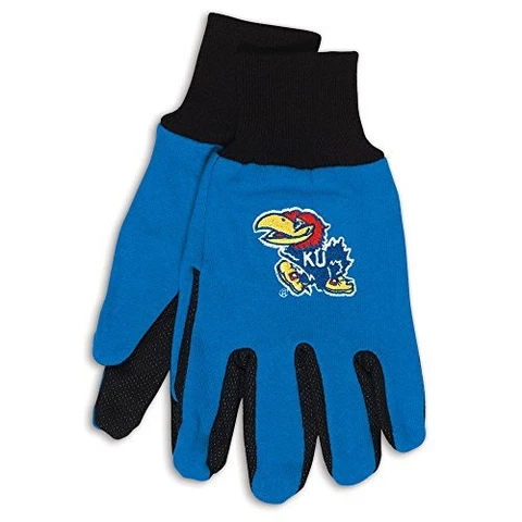 NCAA Kansas Jayhawks Two-Tone Gloves One Size Cover