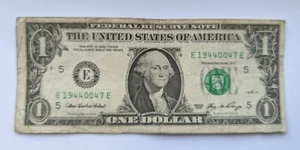 July 4th, April 7th, 1944 Fancy $1 Dollar Serial Birthday Anniversary - Picture 1 of 1