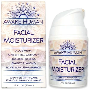 Natural Face Moisturizer for Dry Sensitive Skin - Organic Natural Face Cream - F - Picture 1 of 12
