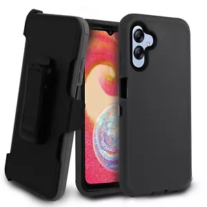 For Samsung A04e Case Holster Heavy Duty Hybrid Belt Clip Stand Built in Screen - Picture 1 of 47