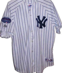 Derek Jeter 2008 New York Yankees Home White Jersey w/ All Star Patch Large - Picture 1 of 3