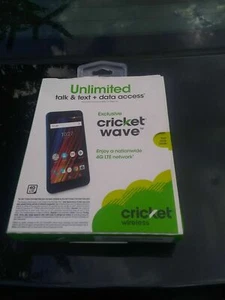 Lot of 4 NEW Cricket Wireless Cricket Wave 16GB Memory Prepaid Cell Phone Blue - Picture 1 of 1