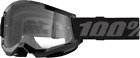 100% Strata 2 Junior Mx Atv Utv Offroad Youth Goggles Black Clear Antifog Lens