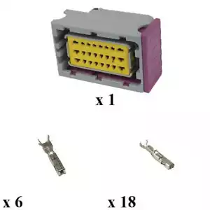 Kit Steckverbinder Framatome 24-fach Buchse versiegelt grau - Bild 1 von 1
