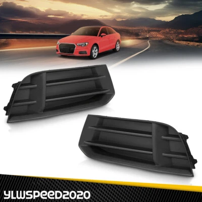 1 Pair Front Bumper Fog Light Lamp Cover Grille Fit For AUDI A3 Sedan 2017-2020 - Imagem 1 de 4