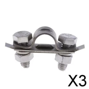 3X 304 Stainless Steel Control Throttle Cable U Type Clamp Boat Hardware - Picture 1 of 9