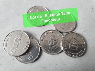 Lot de 15 jetons, tokens, Taito founder Pour Borne D'arcade, Cabinet, New Astro - Photo 1/4