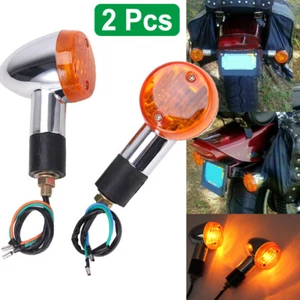 Luz indicadora de señales de giro de motocicleta para Honda Suzuki Yamaha Harley - Imagen 1 de 12