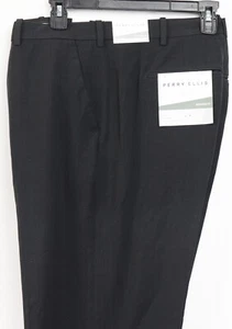 Nuevos Pantalones de Vestir Perry Ellis Portfolio Essentials Calce Moderno Carbón 40 x 30 - Imagen 1 de 5