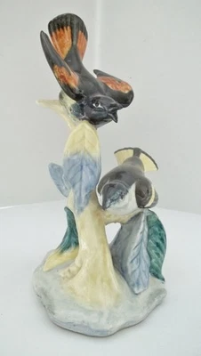 Stangl Pottery Birds DOUBLE REDSTARTS Figurine #3490 Signed & stamped - Image 1 of 4