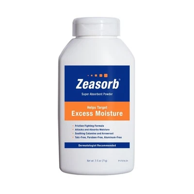 Zeasorb Excess Moisture Control Super Absorbent 足部及身体蜜粉 2.5 盎司瓶 — 第 1/4 张图片