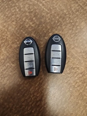 Nissan Intelligent Key Fob/Remote 4 Button Needs Unlocked 2015 Sentra 2 Pieces - Image 1 of 2
