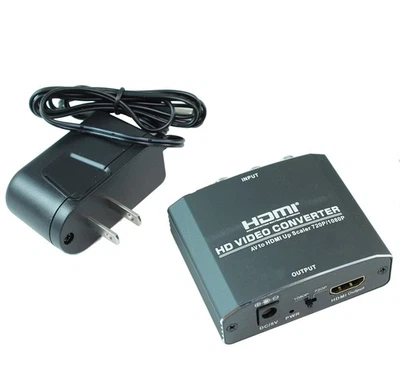 Video composito (RCA) con convertitore digitale audio analogico L/R a HDMI con scalatore - Immagine 1 di 2