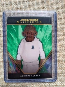 🔥 /99 2024 Topps Star Wars Masterwork Admiral Ackbar Green Base - Picture 1 of 2