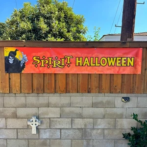 Spirit Halloween Retail Banner – 8ft Vinyl Store Display Sign | Party Decor Prop - Picture 1 of 6