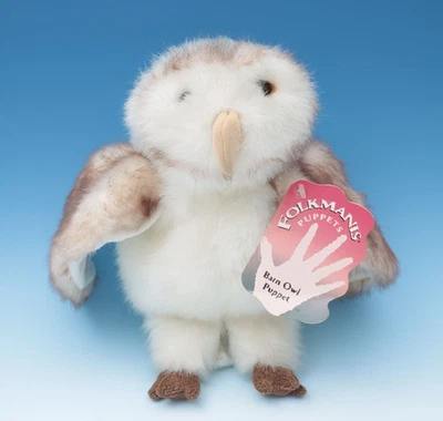 Folkmanis Schleiereule Barn Owl Handpuppe Plüsch 11" - Bild 1 von 3