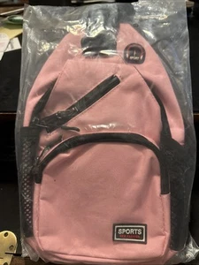Mini mochila/eslinga deportiva rosa nueva moda - Imagen 1 de 3