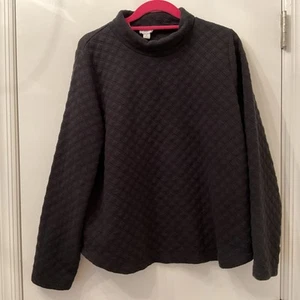 Damen J Crews schwarzes Rollkragen Sweatshirt/Top Gr. L, Langarm - Bild 1 von 5
