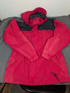 Mens REI Windbreaker Jacket Size Medium Gortex Red Mesh Lined - Picture 1 of 10