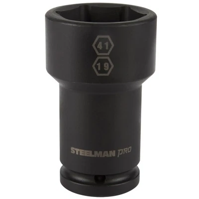 Steelman 3/4 pulgadas Drive 41 mm 6 puntos 19 mm 4 puntos Budd combo zócalo de impacto 79329 Foto 1 de 2