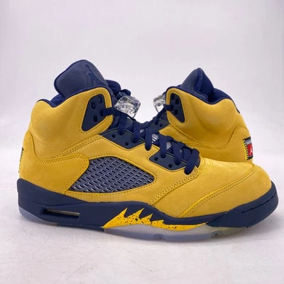 Air Jordan 5 Retro SE "MICHIGAN" 2019 - Talla 9.5 - cq9541 704 (6144-46) Foto 1 de 4
