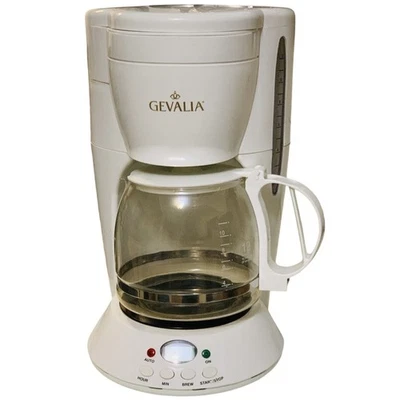 Gevalia DL-12 White Glass Carafe Coffee Basket Coffee Maker Drip 12 Cup Tested - Image 1 of 4