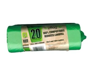 7L Compostable Food Waste Caddy/Pedal Bin Liners Biodegradable Kitchen Worktop - Picture 1 of 1