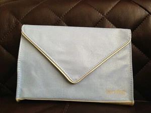 Bolsa de maquillaje, cosméticos, artículos de tocador azul claro y dorado Decleor NUEVA - Imagen 1 de 3