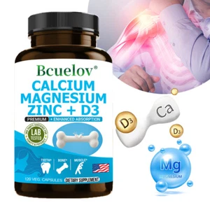 Compresse di Calcio - Calcio Magnesio Zinco e Vitamina D3 30/60/120 Capsule - Foto 1 di 13