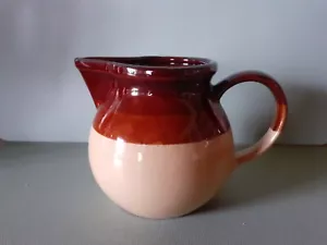Milch/Saftkrug mit Henkel Milchkanne Keramik glasiert Keramik Krug Vintage - Bild 1 von 8