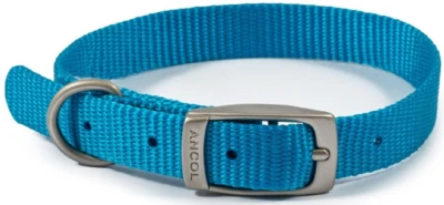 Nylon Dog Collar - Blue. 26cm - 31cm. - Image 1 of 4
