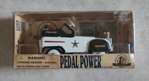 Golden Police Car Collection Die Cast Pedal Power Car 1:10 Scale New In Box
