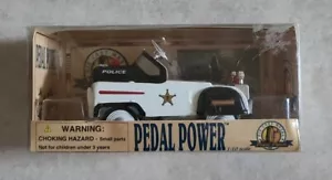 Golden Police Car Collection Die Cast Pedal Power Car 1:10 Scale New In Box - Picture 1 of 2