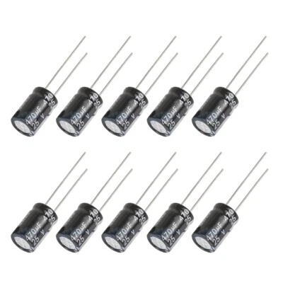 Elko Kondensator 470 µF 25V Flackerschutz Stützkondensator 10 Stück S416 - Bild 1 von 4