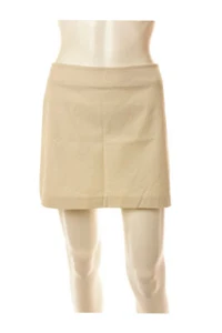 EXPRESS Mujer Crema Mezcla Algodón Falda Talla 10 - Imagen 1 de 2