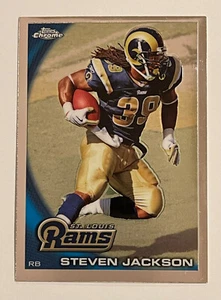 Topps Chrome Refractors Steven Jackson #C190 St. Louis Rams 2010 - Imagen 1 de 2
