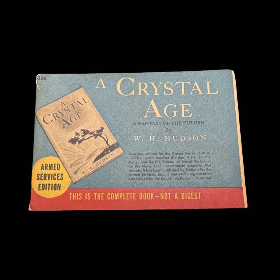 💥WW2 Armed Services Edition 💥 A CRYSTAL AGE A FANTASY OF THE FUTURE Foto 1 de 4