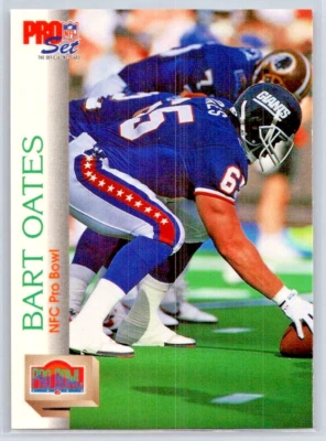 1992 Pro Set Series 2 - Bart Oates - New York Giants - NFC Pro Bowl - #417 - Image 1 of 2