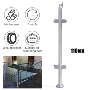 Balustrade Post Balcony Handrail Stairs Railing Posts Guardrail 110cm Height - Picture 1 of 14