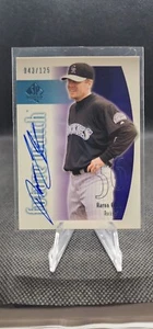 2002 Upper Deck SP - #166 Aaron Cook Future Watch Limited Blue Auto /125 (RC) - Picture 1 of 2