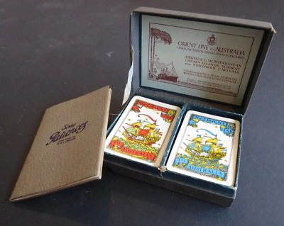 CARTES A JOUER Anglais 1924 ORIENTAL LINE TRAVEL SIZE PLAYING CARDS waddington - Image 1 of 4