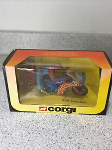 Corgi 266 Spider-Man Spiderbike Original In Box Very Good Condition - Picture 1 of 14