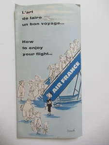 1959 Air France Brochure - How to Enjoy Your Flight - in French & English - Picture 1 of 9