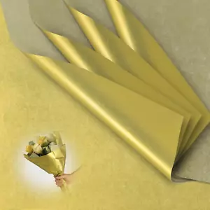 60 Sheets Gold Tissue Paper Bulk, 20" X 20" Tissue Paper for Gift Bags Wrapping - Picture 1 of 12