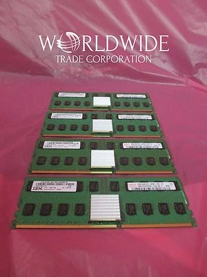 Lot of qty 4 IBM 45D1199 0/16GB 533MHz POWER6 DDR2 Memory MMA FHA p/iSeries - Image 1 of 4