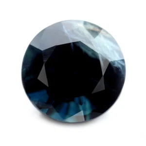 Certified 1.11ct Natural Teal Sapphire 5.98 mm Round From Madagascar Mines - Picture 1 of 6
